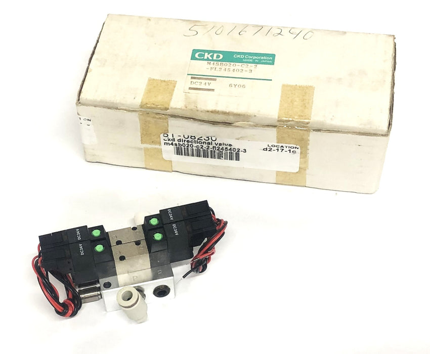 CKD 6Y02-G Solenoid Valve M4SB029-C2-2 (FL245402-3) NOS