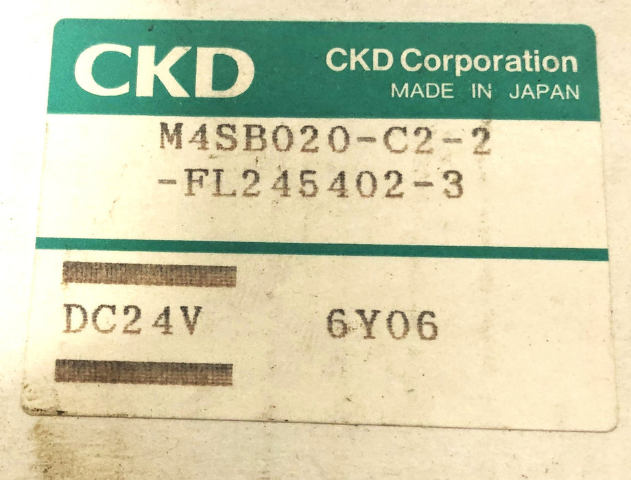 CKD 6Y02-G Solenoid Valve M4SB029-C2-2 (FL245402-3) NOS