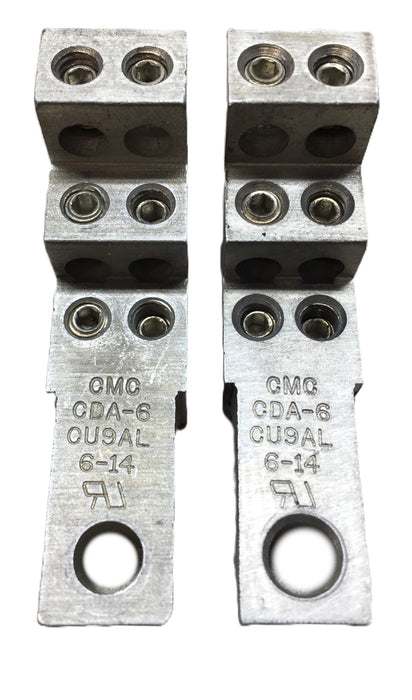 CMC Terminal Lug Connector CDA-6 (CU9AL) 6-14 [Lot of 2] NOS