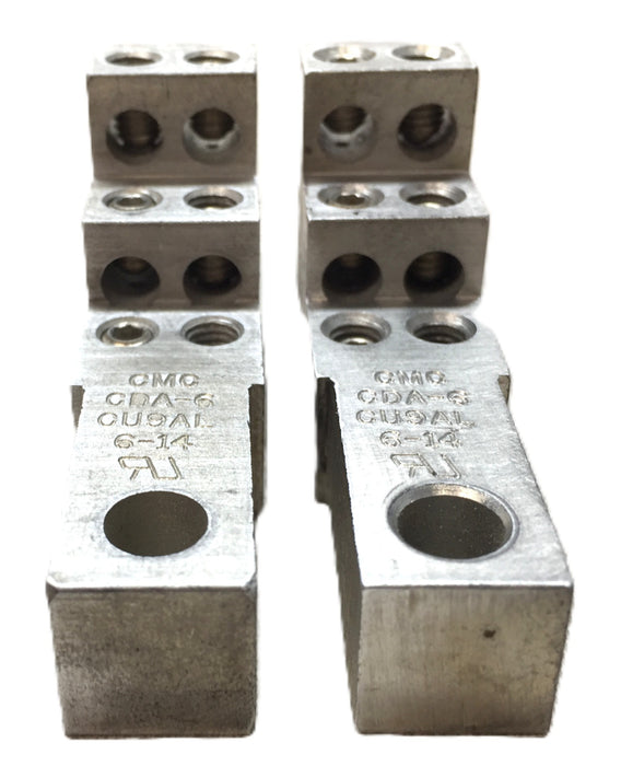 CMC Terminal Lug Connector CDA-6 (CU9AL) 6-14 [Lot of 2] NOS