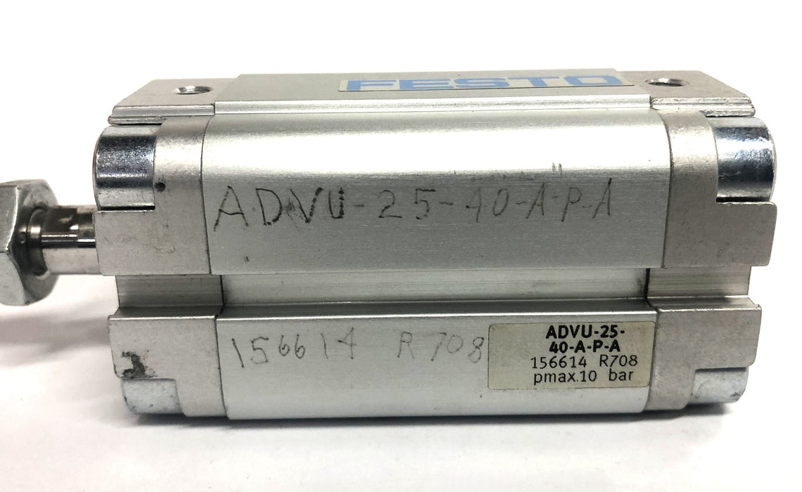 Festo 156614 R708 pmax10bar Cylinder ADVU-25-40-A-P-A NOS