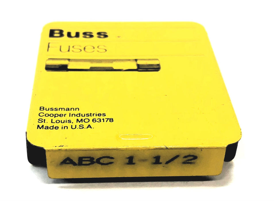 Bussmann 250V Fuse ABC1-1/2 [Lot of 15] NOS