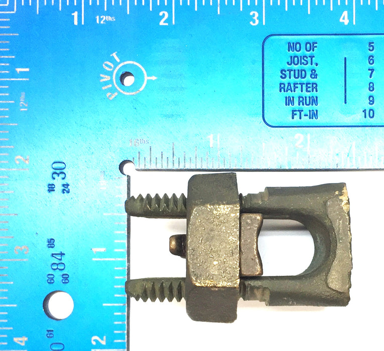 Burndy Brass Split Bolt Splicing Tap T8-250 (R-250) [Lot of 5] NOS