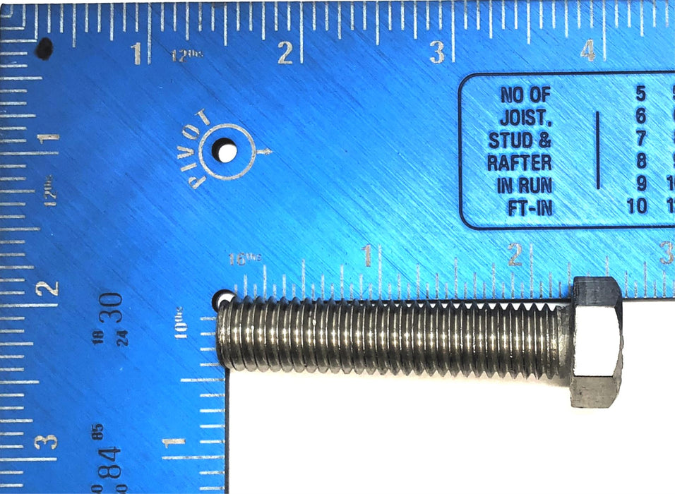 TH 1/2"-13 x 2-1/4" 304 Stainless Steel Hex Head Cap Screw [Lot of 65] NOS