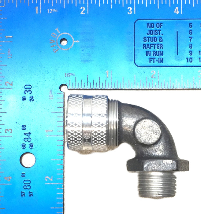 Hubbell Liquid Tight M20 Aluminum 90-Degree Cord Connector F2 [Lot of 3] NOS