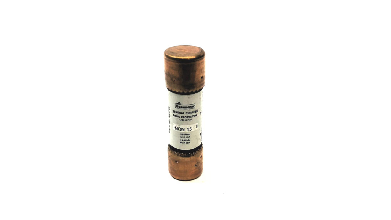 Bussmann 250 VAC 15 Amp Fuse NON-15 [Lot of 13] NOS