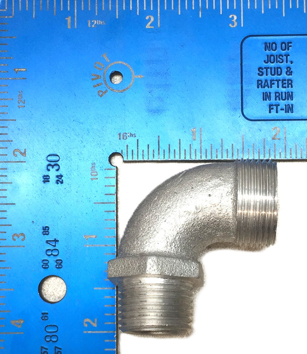 Unbranded Aluminum 1" x 3/4" Reducer Elbow [Lot of 6] NOS