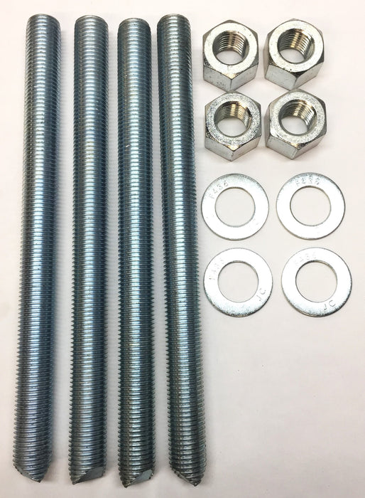 HILTI Threaded Steel Rod with Hardware 1-1/4" x 16" HAS-E-55 [Lot of 4] NOS