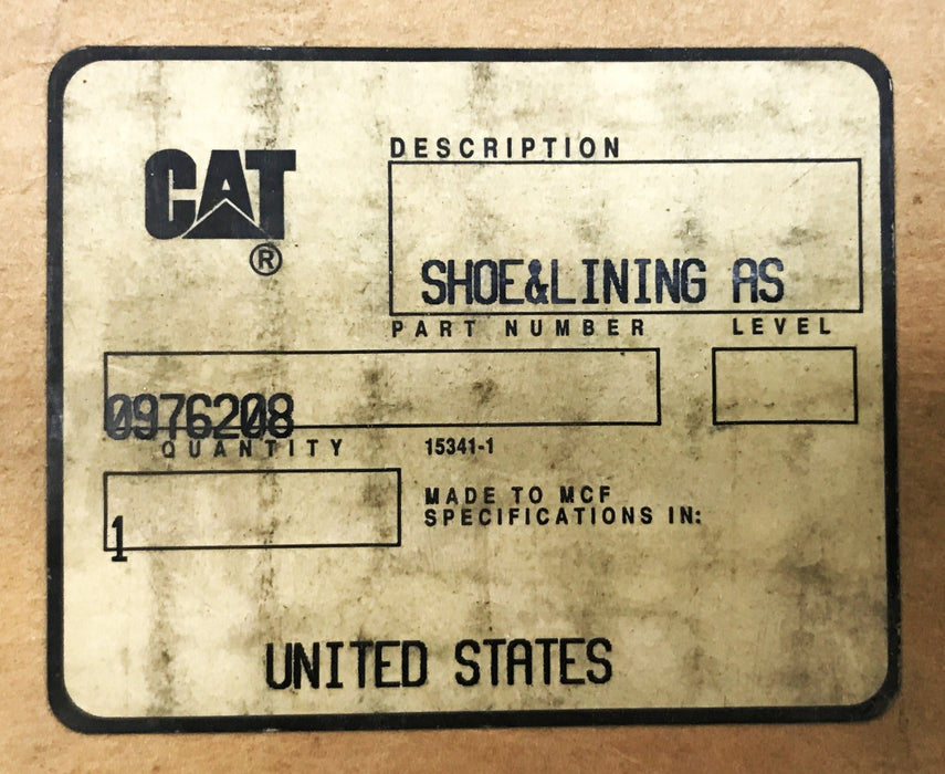 Caterpillar Forklift Brake Shoe 0976208 NOS
