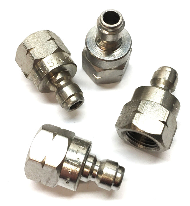 Parker 3/8" 303 S/S Hydraulic Quick Connect Hose Coupling SST-N1 [Lot of 4] NOS