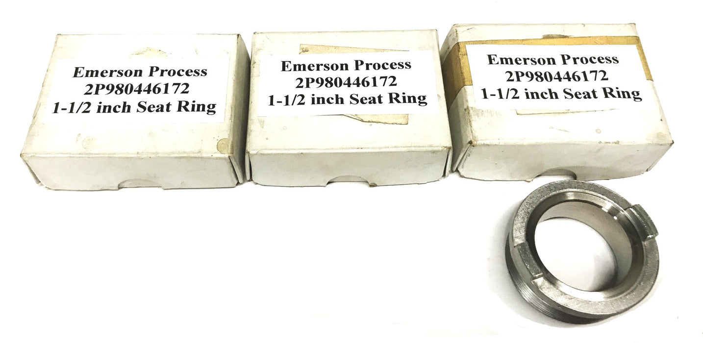 Emerson Process 1-1/2 inch Seat Ring 2P980446172 [Lot of 3] NOS