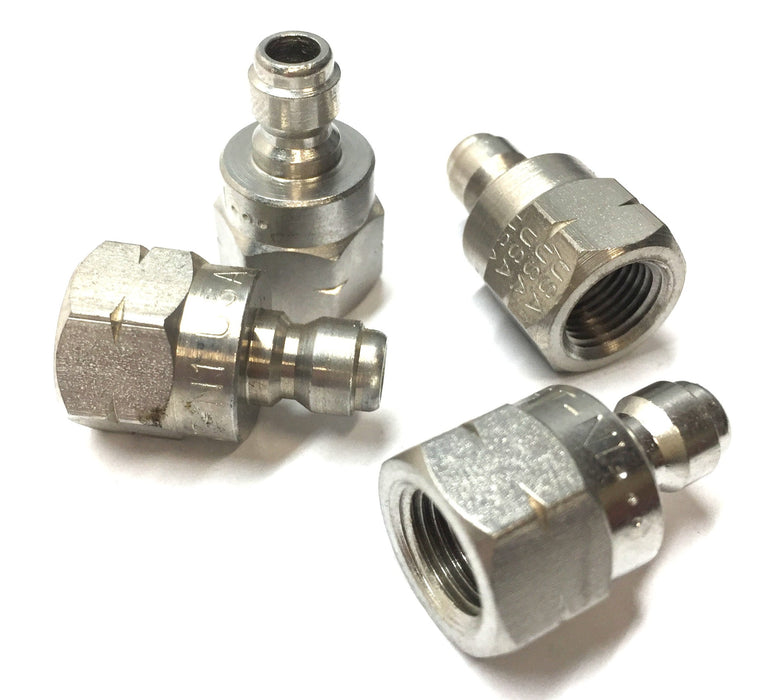 Parker 3/8" 303 S/S Hydraulic Quick Connect Hose Coupling SST-N1 [Lot of 4] NOS