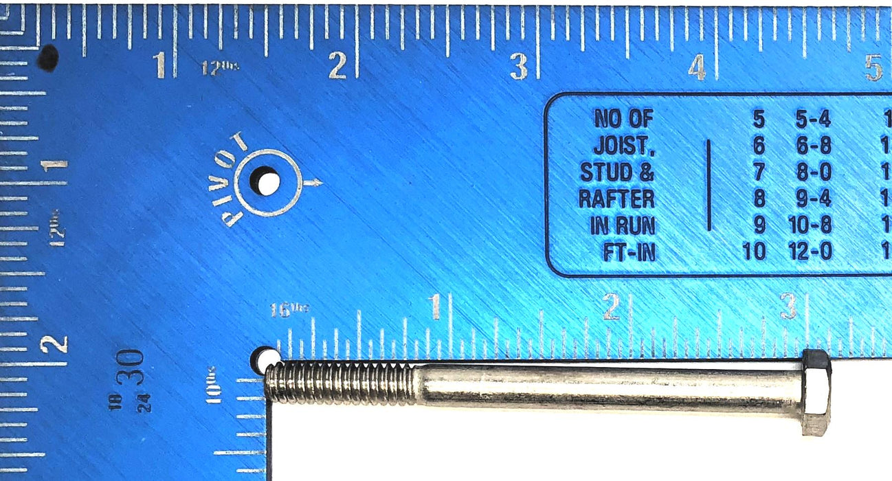 TH 1/4"-20 x 3" Stainless Steel Hex Head Cap Screw F593C1 [Lot of 25] NOS