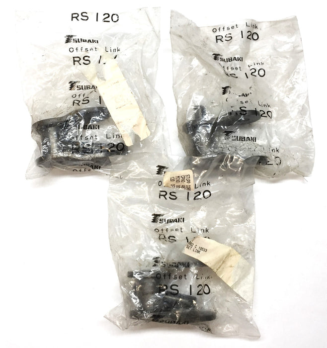 Tsubaki RS 120 Offset Chain Link [Lot of 3] NOS