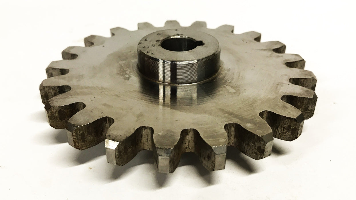Unbranded 21-Tooth 4-1/2 inch Roller Chain Sprocket NOS