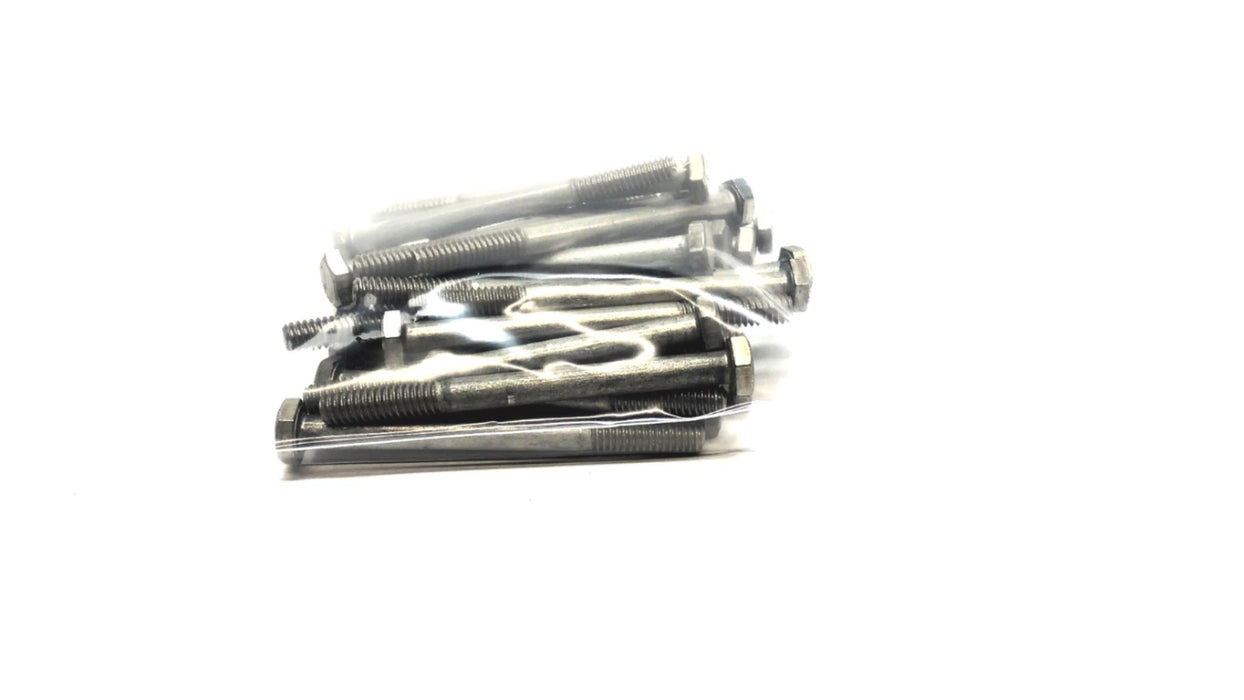 Unbranded 1/4"-20 x 3" Stainless Steel Hex Head Cap Screw [Lot of 30] NOS