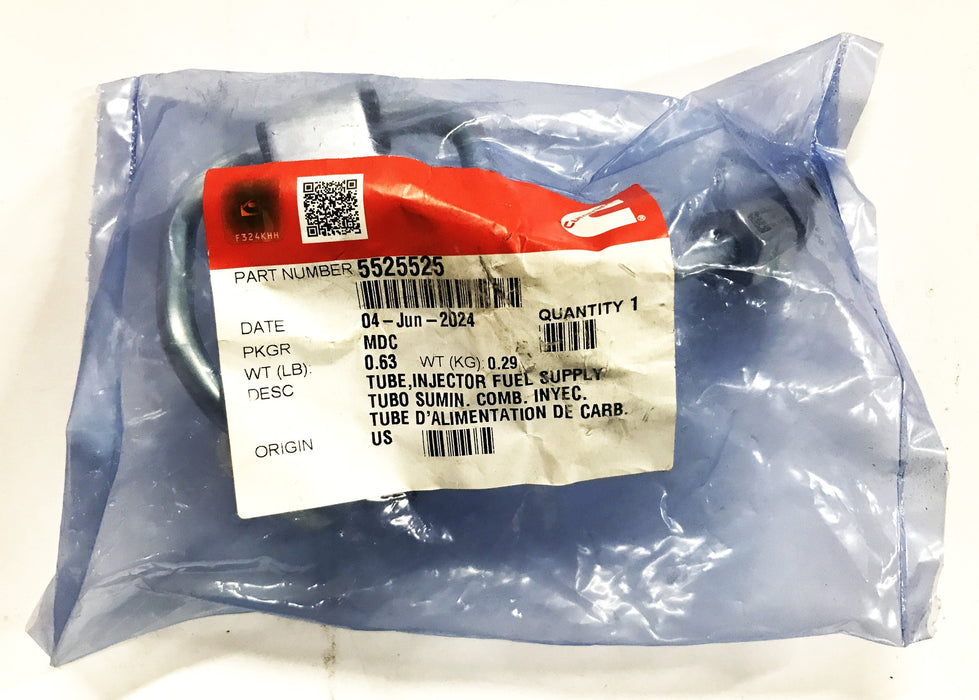 Cummins Fuel Injector Supply Tube 5525525 NOS