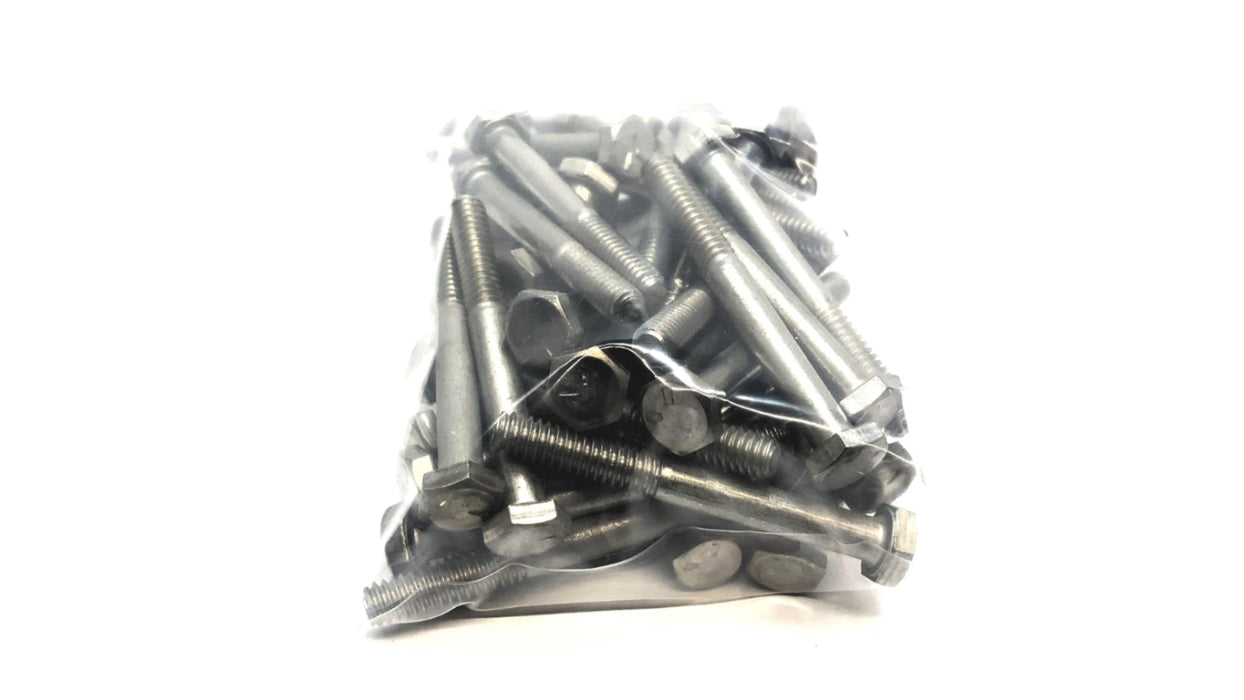 Unbranded 1/4"-20 x 2-1/4" Stainless Steel Hex Head Cap Screw [Lot of 47] NOS