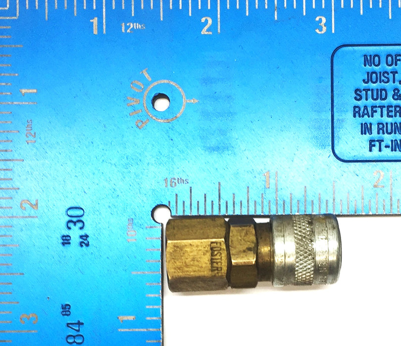 Foster Brass/Steel 3/8" Threaded Nipple Quick Disconnect 2302 [Lot of 5] NOS