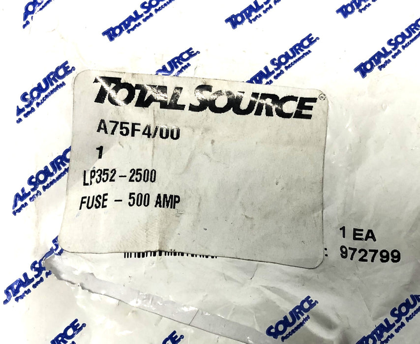 Total Source 500AMP Fuse LP352-2500 (ANN-500) [Lot of 2] NOS