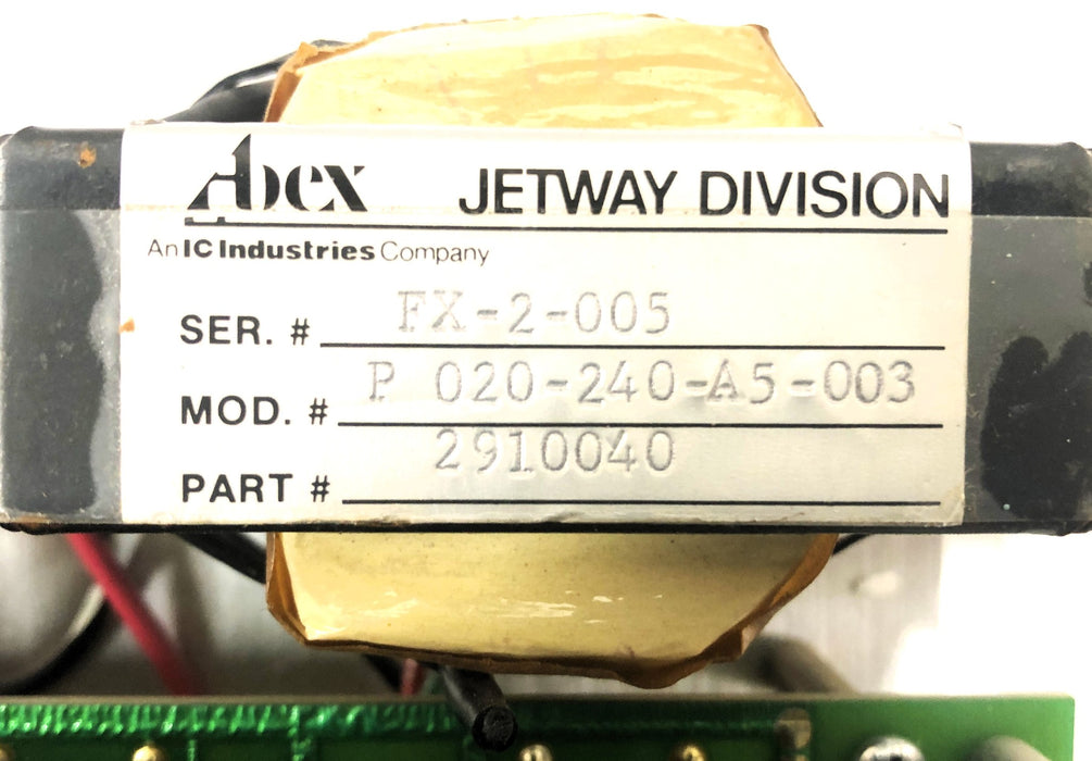 Abex Jetpak DC Motor Drive With Terminal Connections 2910040R (P020240A5005) NOS