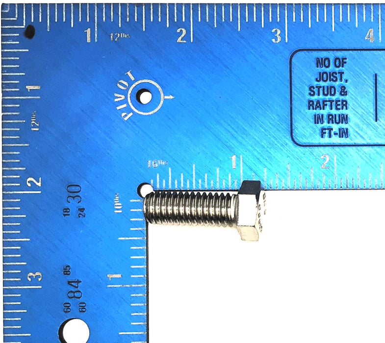 THE 3/8"-16 x 1" Stainless Steel Hex Head Cap Screw F593C [Lot of 47] NOS
