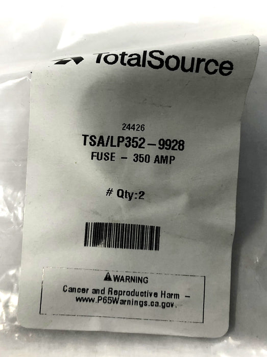 Total Source 350AMP Fuse LP352-9928 (ANL-350) [Lot of 4] NOS