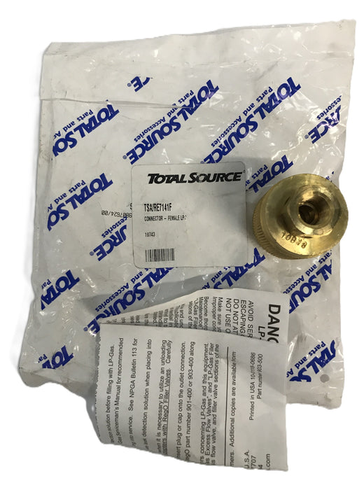 Total Source Forklift Rego RPG Female Connector RE7141F [Lot of 2] NOS