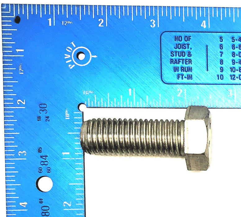 Unbranded 3/4"-10 x 2" Stainless Steel Hex Head Cap Screw [Lot of 10] NOS