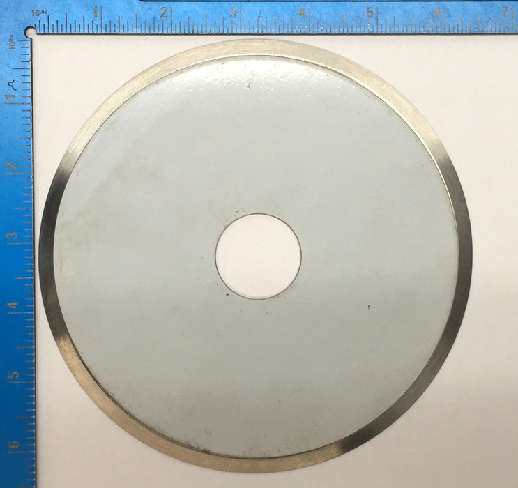 Unbranded 6-3/8" Circular Cutting Knife Blade Wheel with 1-1/4" Bore USED