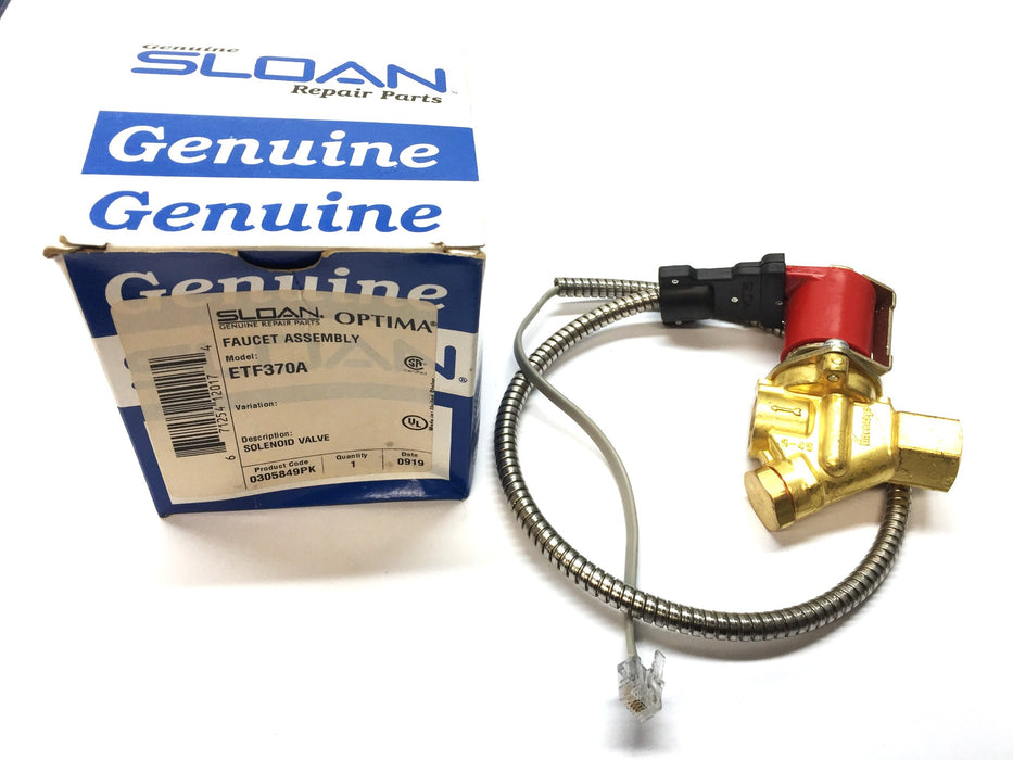 Sloan Solenoid Valve Assembly ETF370A NOS