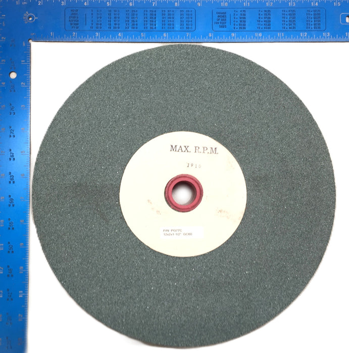 Unbranded Vitrified Green Silicon Carbide Bench/Pedestal Wheel PG77C (GC60) NOS