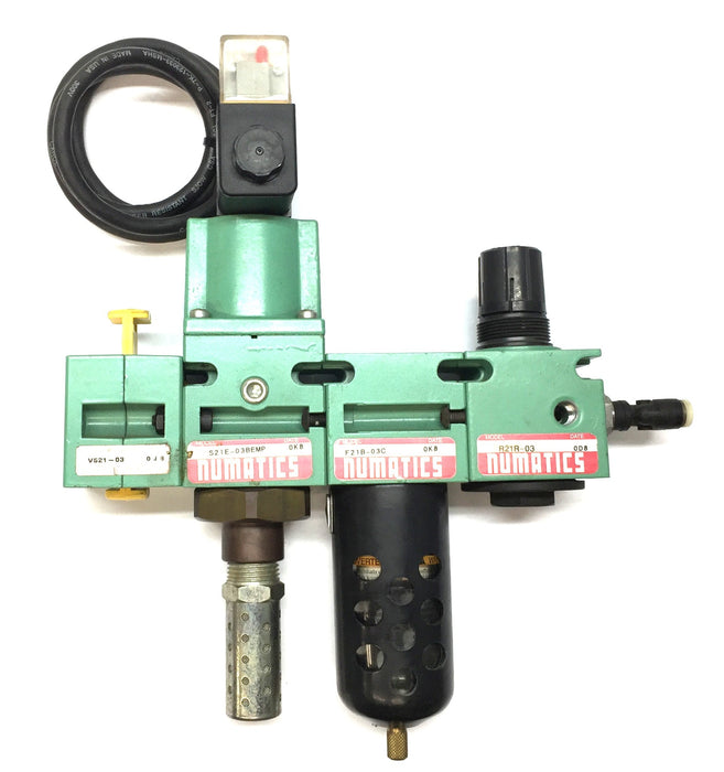 Numatics Pressure Regulator Shut-Off Valve Assembly VS21-03 (S21E-03BEMP) USED