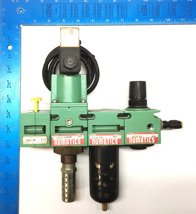 Numatics Pressure Regulator Shut-Off Valve Assembly VS21-03 (S21E-03BEMP) USED