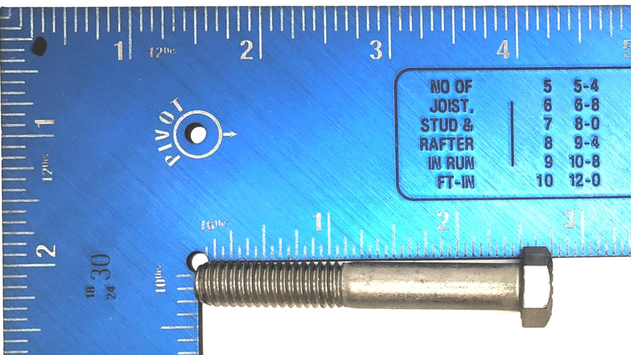 THE 3/8"-16 x 2-1/2" Stainless Steel Hex Head Cap Screw S30400 [Lot of 21] NOS
