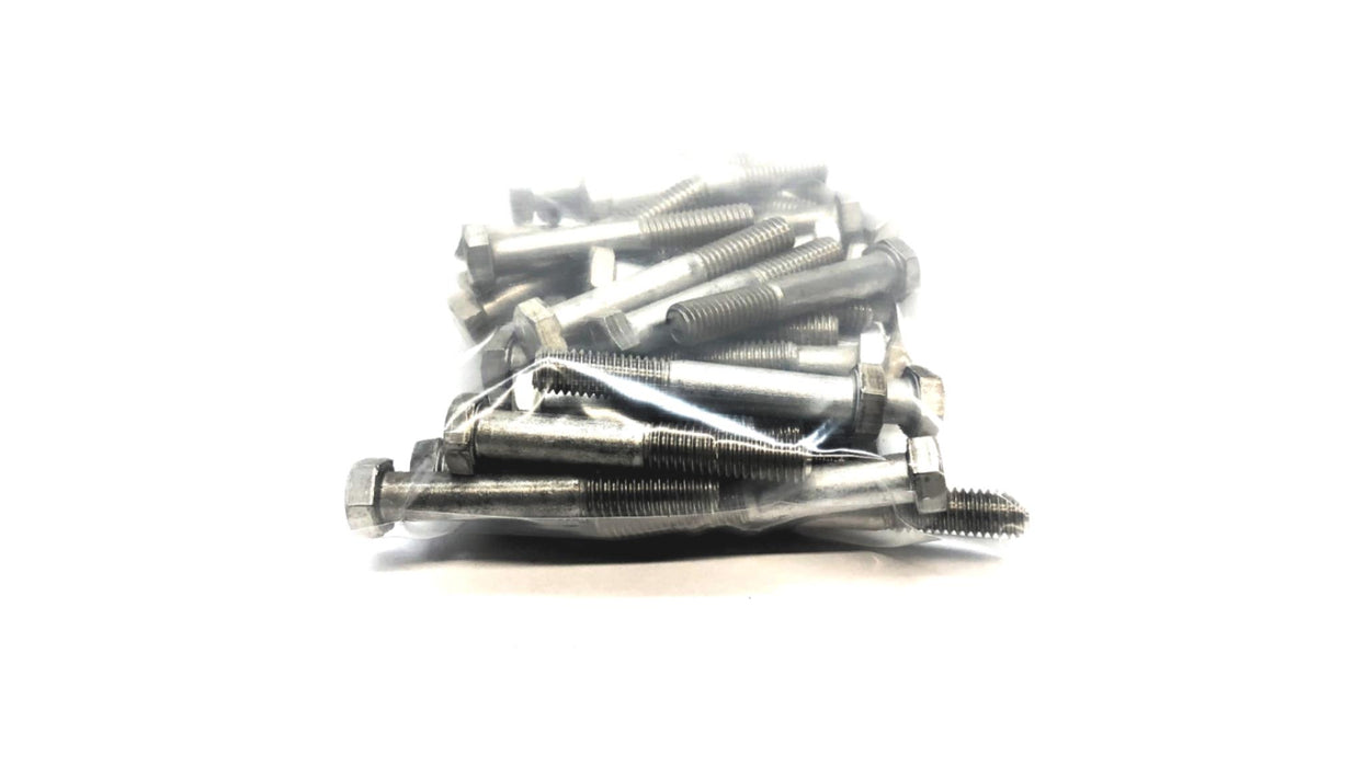 Unbranded 3/8"-16 x 2-1/2" Stainless Steel Hex Head Cap Screw [Lot of 47] NOS