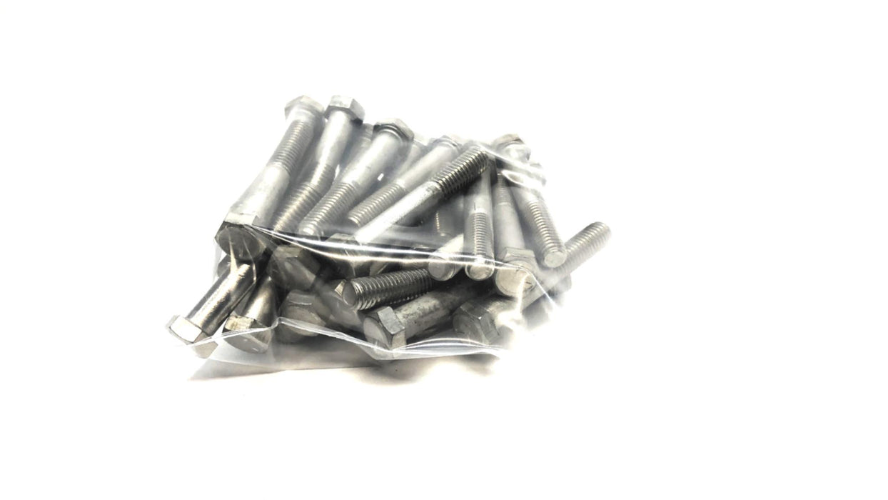 Unbranded 3/8"-16 x 2-1/2" Stainless Steel Hex Head Cap Screw [Lot of 40] NOS