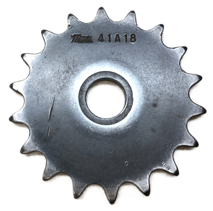 Martin 18-Tooth Roller Chain Sprocket w/ .75" Bore 41A18 USED