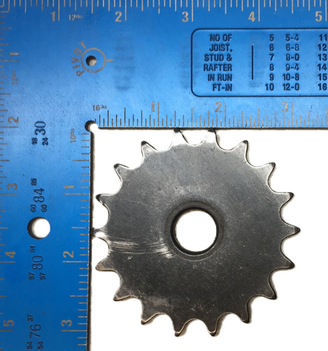 Martin 18-Tooth Roller Chain Sprocket w/ .75" Bore 41A18 USED