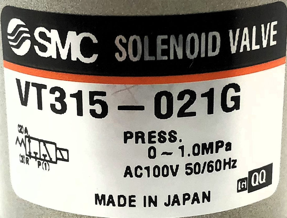SMC 50/60 Hz AC100V Solenoid Valve VT315-021G NOS
