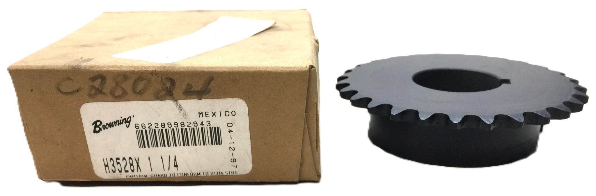 Browning 1-1/4" Roller Chain Sprocket H3528X NOS