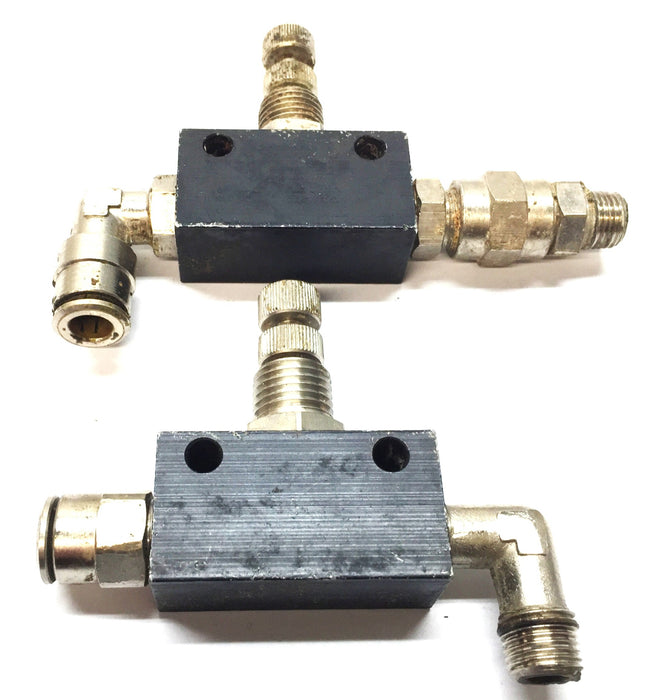 Norgren Speed Control Valves With Fittings M/678 F [Lot of 2] USED