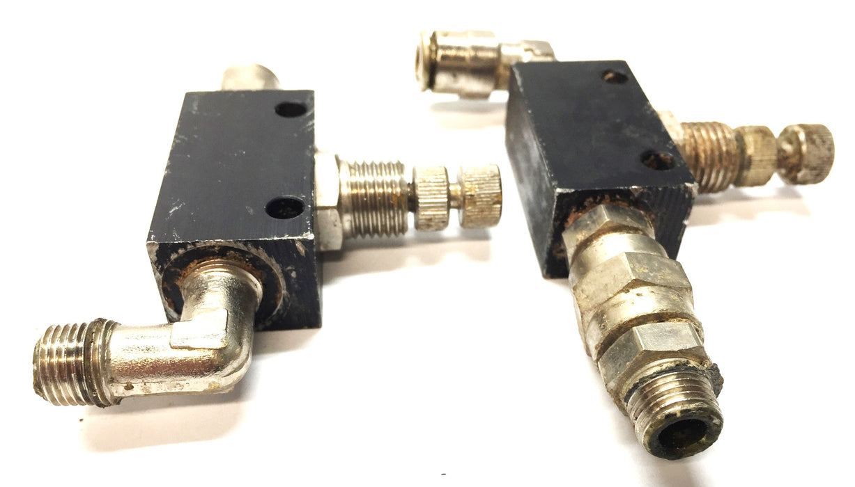 Norgren Speed Control Valves With Fittings M/678 F [Lot of 2] USED