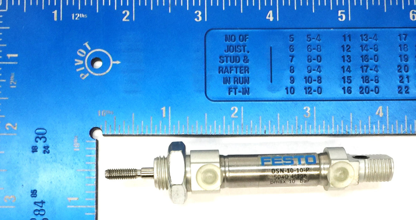 Festo P Max 10Bar Pneumatic Cylinder DSN-10-10-P NOS