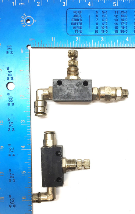 Norgren Speed Control Valves With Fittings M/678 F [Lot of 2] USED