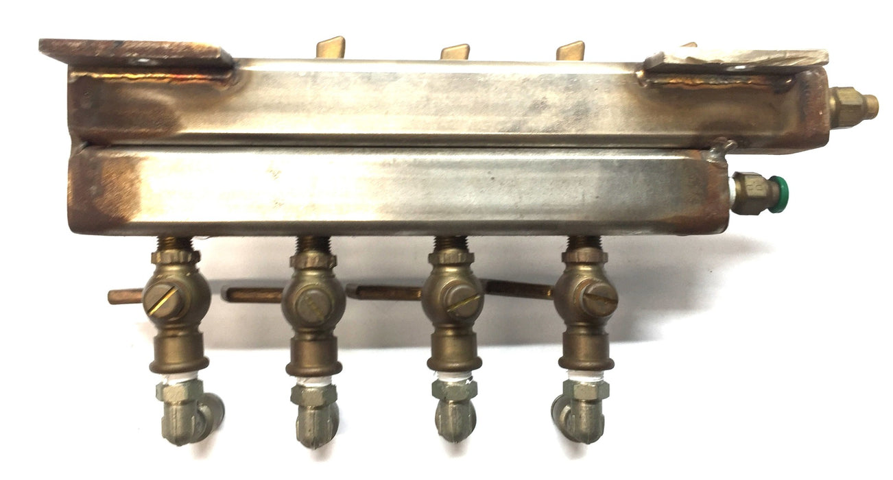 Unbranded 8-Port 1/4" Prestolok Stainless Steel/Brass Radiant Manifold Assy USED