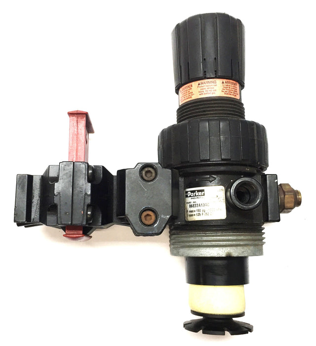 Parker Pneumatic Filter Regulator 150PSI 06E22A13AC (PS756P) USED
