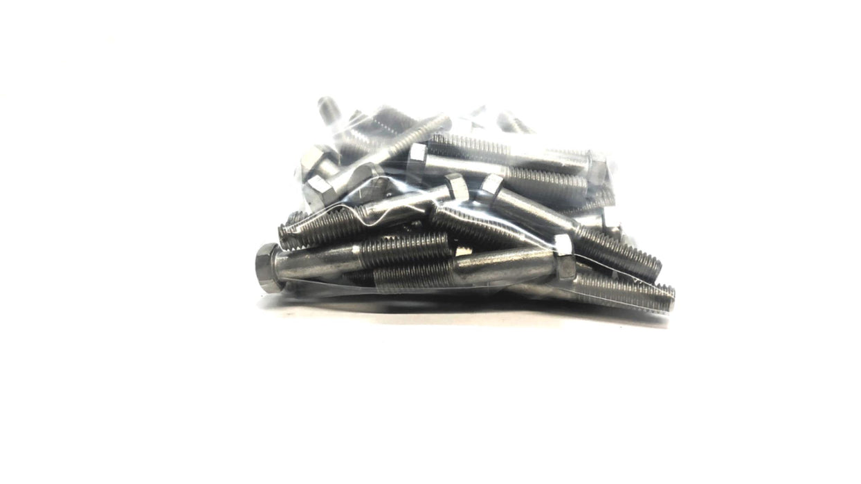 Unbranded 3/8"-16 x 2-1/4" Stainless Steel Hex Head Cap Screw [Lot of 37] NOS