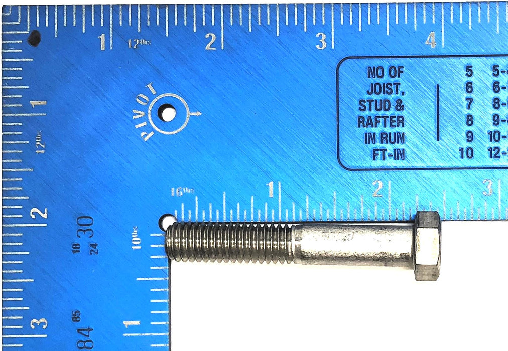 Unbranded 3/8"-16 x 2-1/4" Stainless Steel Hex Head Cap Screw [Lot of 37] NOS