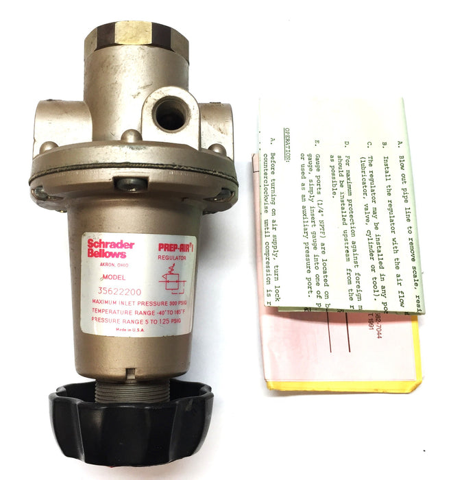 Schrader Bellows Pre-Air I Pressure Regulator 35622200 USED
